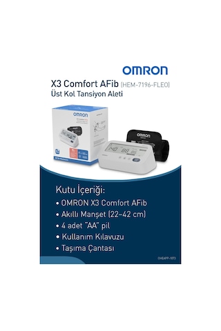 Omron X3 Comfort Afib Üst Koldan Ölçer Dijital Tansiyon Aleti