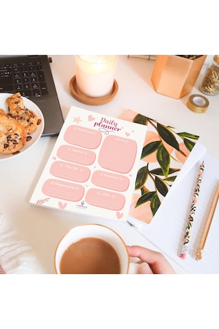 Colortouch Masaüstü Planner Set - 50 Sayfa Tarihsiz Haftalık, Günlük Planlayıcı - Ofis Çalışanı, Öğrenci, G Genel