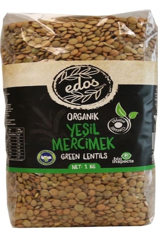 Edos Organik Yeşil Mercimek 1 KG
