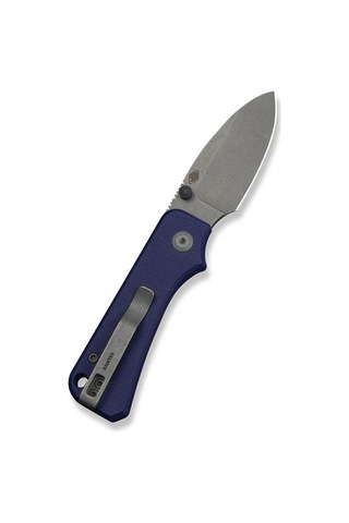Civivi Baby Banter Slip Joint Blue G10 Handle Gray Stonewashed Nitro-v Blade Kamp Çakı Mavi