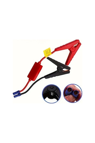 Xuweiwei Marş Güç Klipsi 1 Set Acil Durum Araba Pil Başlatıcısı Dayanıklı Klipsler Sönük Zayıf Pil İçin Şarjsız Güç Kaynağı