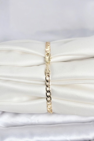 Ceylan Adam Cm 14k Gold Renk Halka Zincir Model Kadın Bileklik Çok Renkli