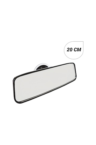 Oto İç Dikiz Aynası Vantuzlu Ayna Düz Cam 20 Cm