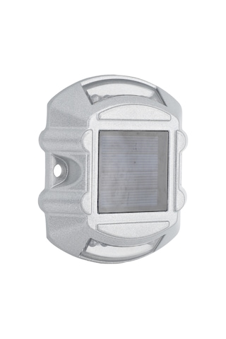 Yaozixa Alüminyum Gövde Güneş Enerjili Yol Tırnak Lambası - Ip68 Su Geçirmez, 12 Led Işık, Otomatik Açma/kapama, 10 Ton Basınç Dayanımı