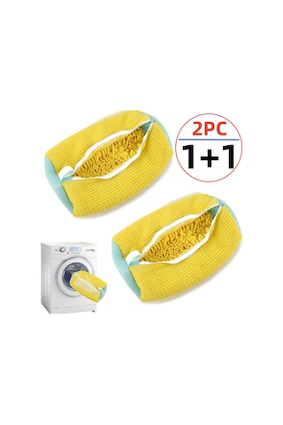 2 Adet Çamaşır Ayakkabı Çantası Pamuklu Giysiler Kabarık Elyaf Çok Renkli