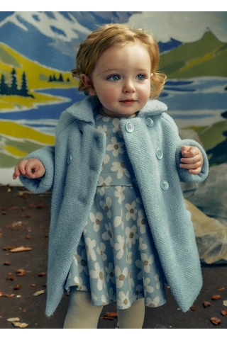 Mayoral Mavi Kız Bebek Mont 2435