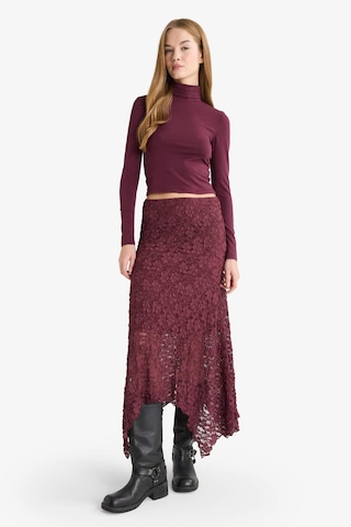 Defacto A Form Normal Bel Dantel Midi Etek G5225ax25wnbr232 Bordo-br232