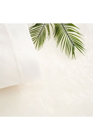 Taç Jakar Evelyn Çift Kişilik Pike Takımı Ekru 000000001000047212 Ekru