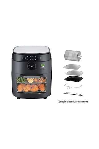Wiami AirFryer Oven 12L Akıllı Yağsız Fritöz