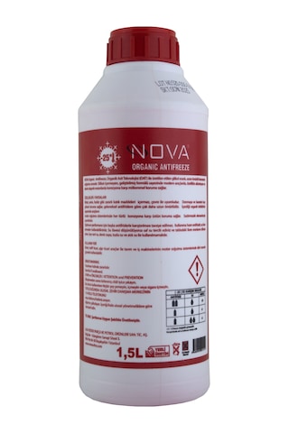 Nova -25 Derece Kırmızı Antifriz 2 X 1.5Lt 3Litre 2Csb