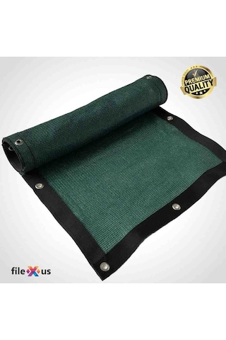 %75'Lik Güvenlik Bariyer Filesi- Koyu Yeşil |Premium Şerit Halka