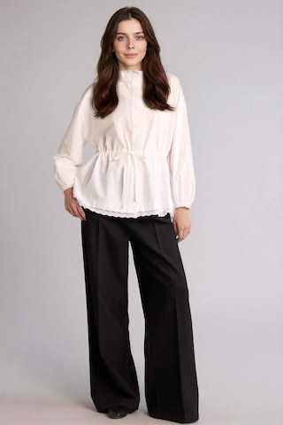 Defacto Regular Fıt Poplin Uzun Kollu Tunik H2401ax26smwt34 Beyaz-wt34