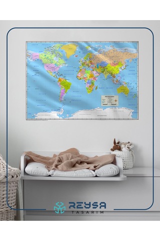 Dünya Haritası Posteri 70x100 Cm