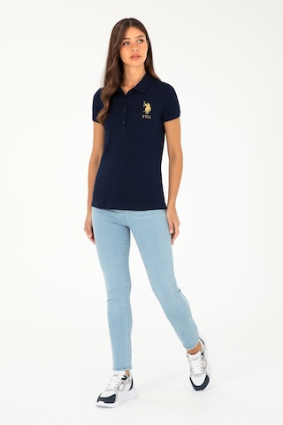 U.S. Polo Assn. Kadın Açık Mavi Skinny High Waist Fit Jean Pantolon 50280332-DN0021