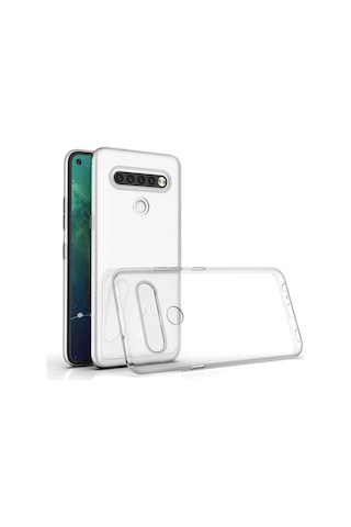 LG Uyumlu K61 Kılıf Zore Şeffaf Ince Ve Esnek Süper Silikon Kılıf Renksiz