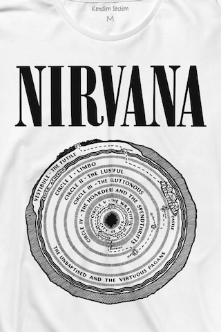 Nirvana Bleach Albüms Rock Musiccircle Plak Uzun Kollu Tişört Baskılı T-shirt 001
