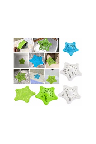 Periboia Yıldız Süzgeç - Lavabo Süzgeci - Küvet Süzgeci Çok Renkli