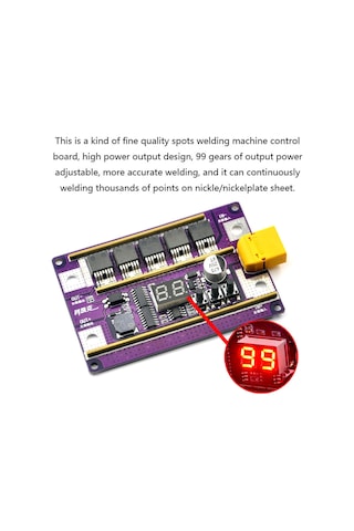 Geeksen 99 Dişli Güç Ayarlanabilir Mini Nokta Kaynak Makinesi Kontrol Paneli Kaynak İçin 18650 Pil Ve 0,05-0,3 Mm Nikel Levha