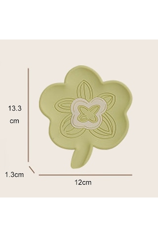 Banyo İnfüzyonlu Silikon Sabunluk Ev Tipi Kaymaz Sabun Drenaj Tutucu Yeşil