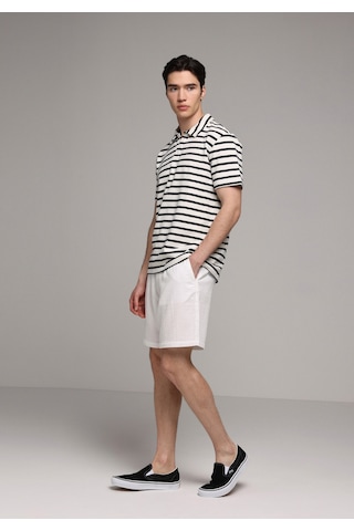Colin's Colins Regular Fit Polo Yaka Çizgili Erkek Lacivert Kısa Kol Tişört Cl1080251 Q1.v2 Nav