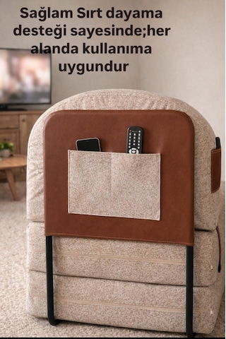 Viscolog Comfy Premium Teddy Kumaşlı Fermuarlı Modüler Çocuk Aktivite Koltuğu ve Yer Minderi 50 x 50 x 70 CM Krem