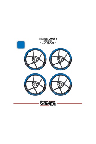 Tvs Apache Jant Şeridi Yarım Jant Kaplama & Apache Yazı Sticker Seti 05202040