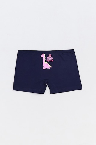Fullamoda Dinozor Baskılı 3 Lü Kız Çocuk Boxer Sarı