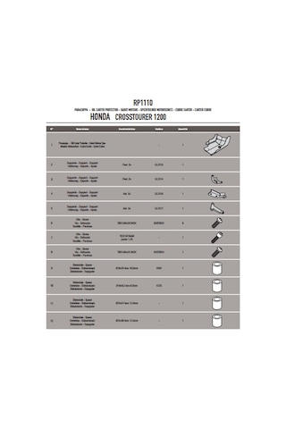 Givi Rp1110 Honda Vfr 1200X Crosstourer 12-19 Karter Koruma