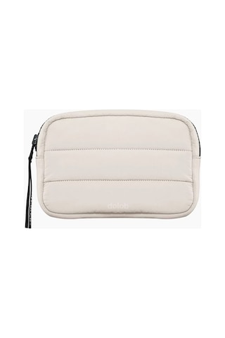 Dolob Aşağı Ceket Kadın Makyaj Saklama Çantası Basit, Hafif, Şık Fitness Spor Koşu Bel Çantası Beyaz