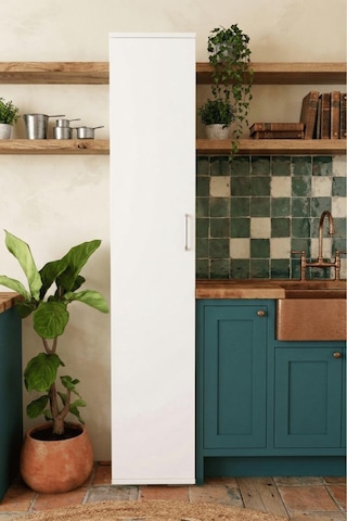 Masal,6 Raflı Tek Kapak Dolap Elbise Dolabı Kazak Dolabı Kıyafet Dolabı Gömlek Dolabı Kışlık Dolabı Beyaz