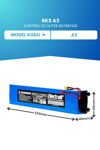 Rks A3 Uyumlu Batarya 36v 7.800mah Elektrikli Scooter Bataryası