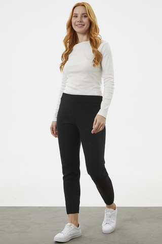 Sementa Jogger Rahat Kalıp Triko Pantolon - Siyah 001