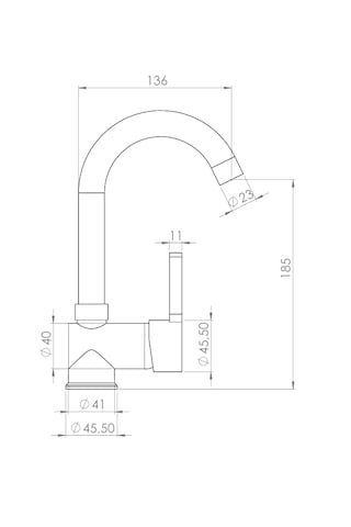 Tema Prima 61042 Kuğu Lavabo Bataryası