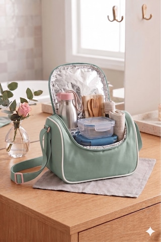 Waddell Lisansli Twill Kumas Niss Model Su Yesili Okul Sirt Cantasi Termal Beslenme Cantasi Ve K Yeşil