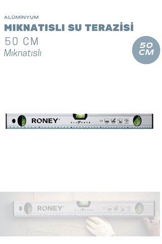 Alüminyum Mıknatıslı Su Terazisi 50 Cm, Aluforce Ro356050