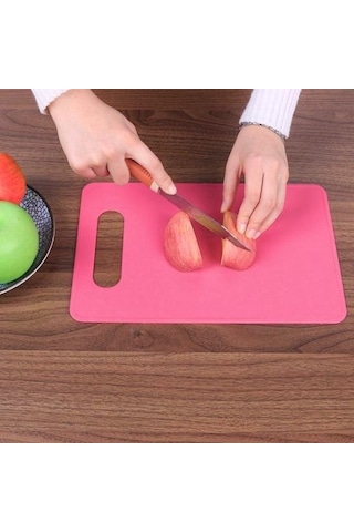 Mavi Mutfak Doğrama Kaymaz Kesme Bloğu Düz Renk Pişirme Plaka Tahtası Aracı