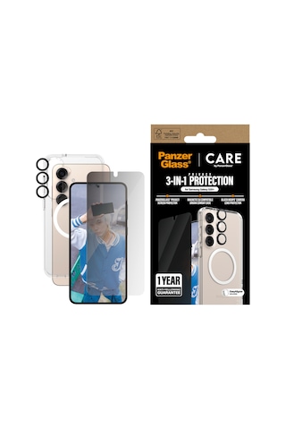 Care By Panzerglass Flagship Samsung Galaxy Uyumlu S25+ 3'lü Çerçeve Aparatlı Gizli/hayalet Ekranlı Set
