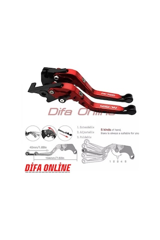 CF250NK MANET CNC KATLANİR VE UZAR 2014-2020 MODELLER İÇİN SİYAH