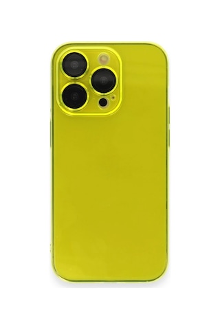 Newface - 2 - iPhone Uyumlu 14 Pro Kılıf Armada Lensli Kapak - Csmo-tex - - Sarı
