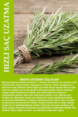 Beuz Hızlı ve Sağlıklı Saç Uzatma Etkili Biberiye Saç Toniği 200 ML