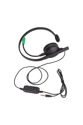 S481 Tek Taraflı Oyun Kulaklığı 3,5 Mm Stereo Kablolu Tek Kulaklı Kulaklık Mikrofon Ve Kablo İçi Kontrol İle Ps4 Ve Xbox One İçin