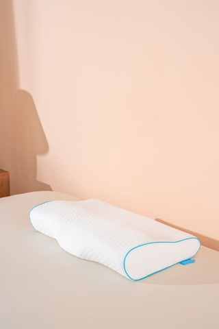 Visco Boyun Ağrısı Engelleyici Ortopedik Visko Yastık 56 34 10,5 Cm Beyaz