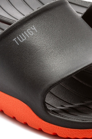 Twigy Demba Erkek Terlik Siyah Turuncu 40/45 DD0566 Siyah