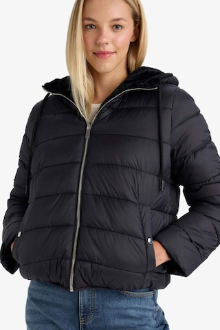 Defacto Su Geçirmez Regular Fit Kapüşonlu Suni Kürk Astarlı Mont F2145ax25wnbk27 Siyah-bk27