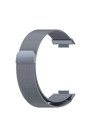 Huawei Watch Fit 3 / Fit 4 Uyumlu Metal Hasır Manyetik Kordon