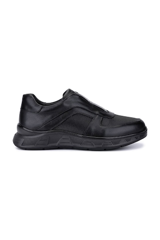 Tamer Tanca Erkek Hakiki Deri Siyah Sneakers & Spor Bot 298 3299-56602 Erk Bot Sk25-26 Sıyah Siyah