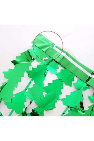 Noel Ağacı Metalik Simli Perde - Altın - 1m 2m, Parlak Püsküller, Folyo Püsküllü Perdeler, Parlak Kapılar Ve Pencereler Diğer