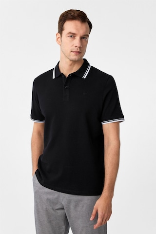 Süvari Siyah Regular Armürlü Polo Yaka Tişört-37366 Siyah