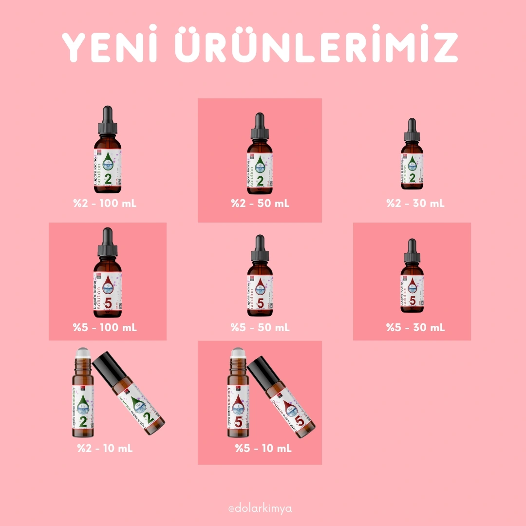 Lugol's %5 İyot Çözeltisi İyot Damla Cam Şişe 100 ML