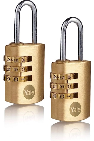 Yale 22 Mm Şifreli Pirinç Asma Kilit 2 Li
